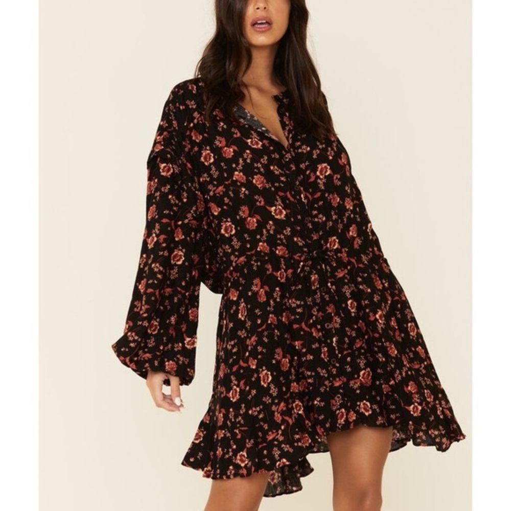 Free People Flower Fields Mini Dress
